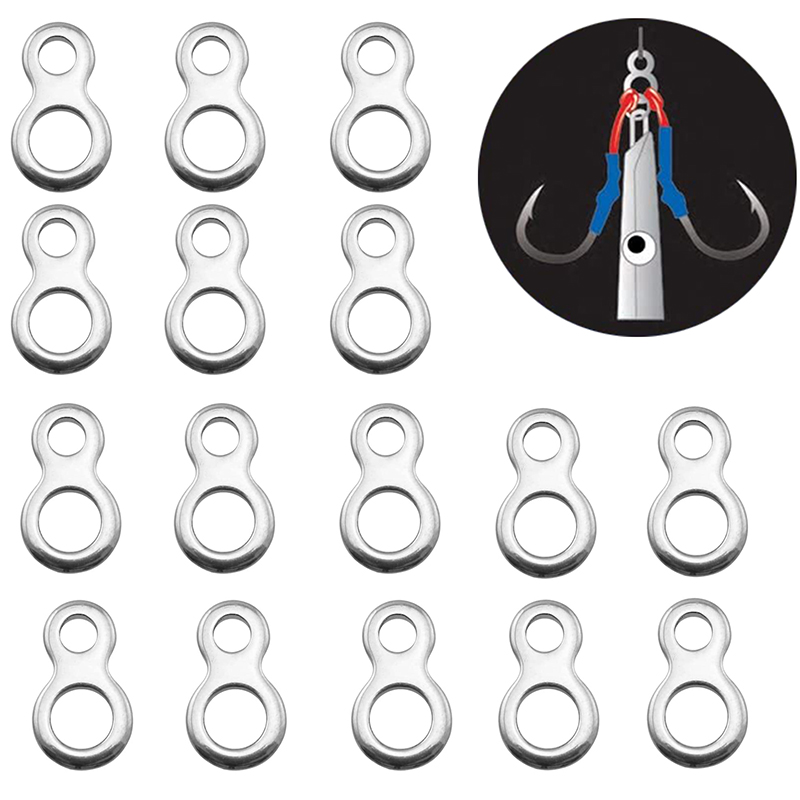 Fishing Equipment Tools - Anneau solide en acier inoxydable pour