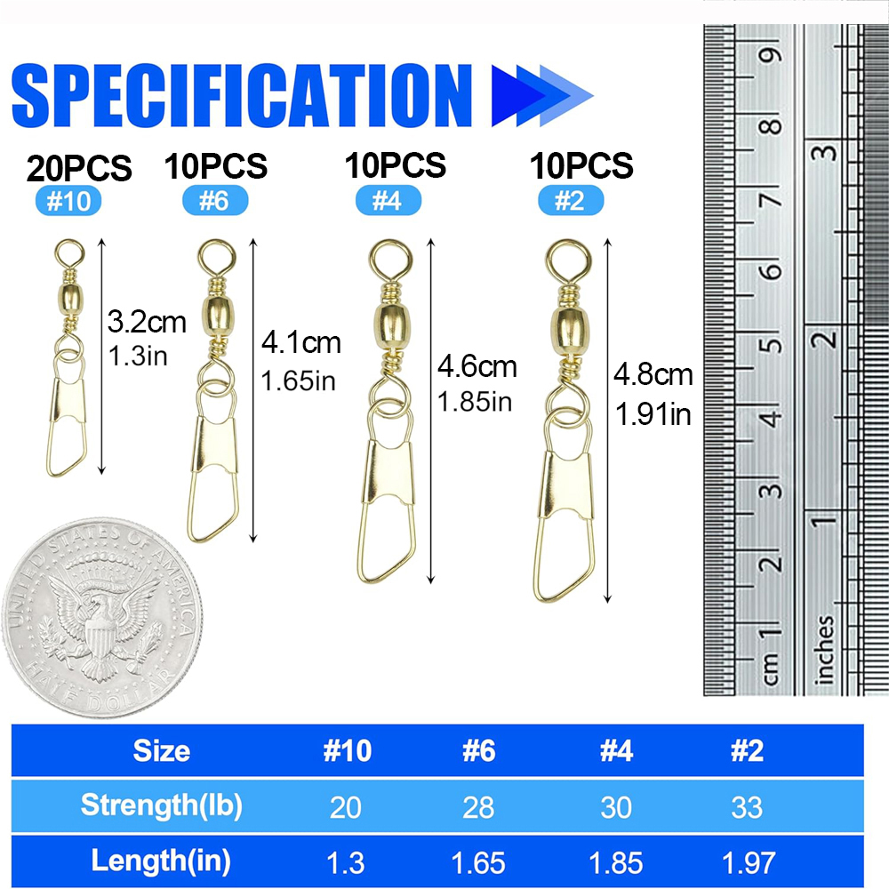 Baril de pêche pivotant en or  - Fishing Equipment Shop avis et prix