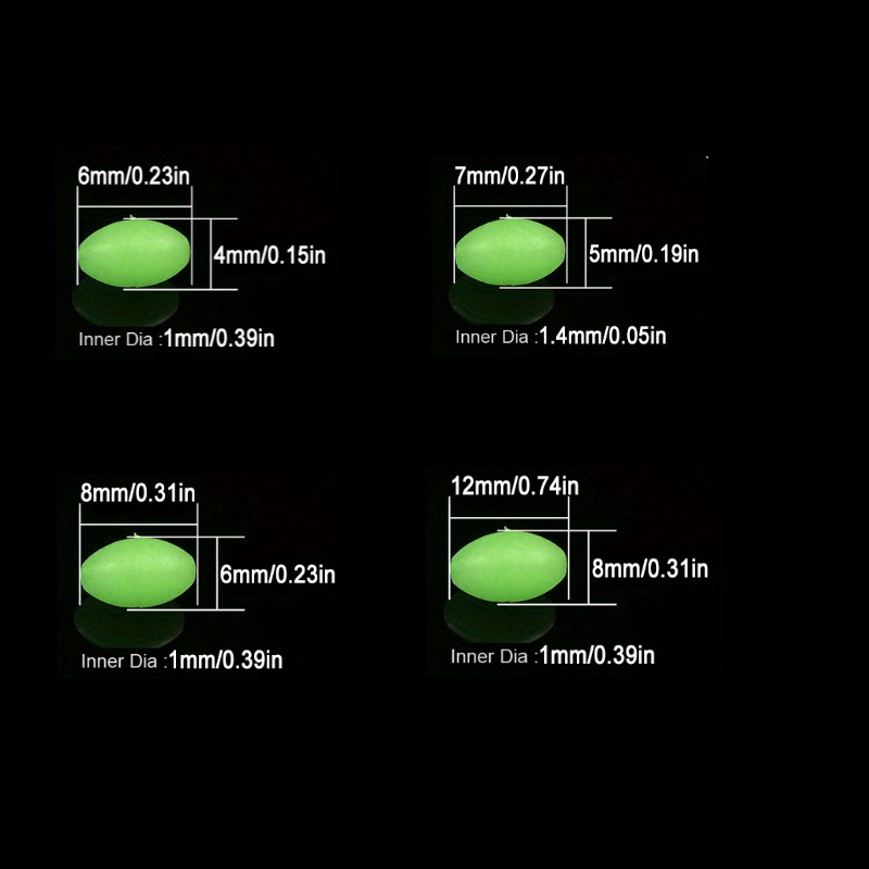 100 pcs/lot ovale nuit lumineu - Fishing Equipment Tools avis et prix