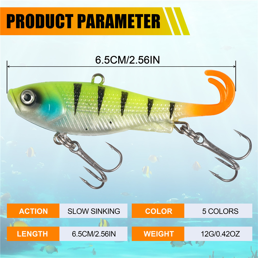 Lot de 5 leurres souples de pê - Fishing Equipment Shop avis et prix