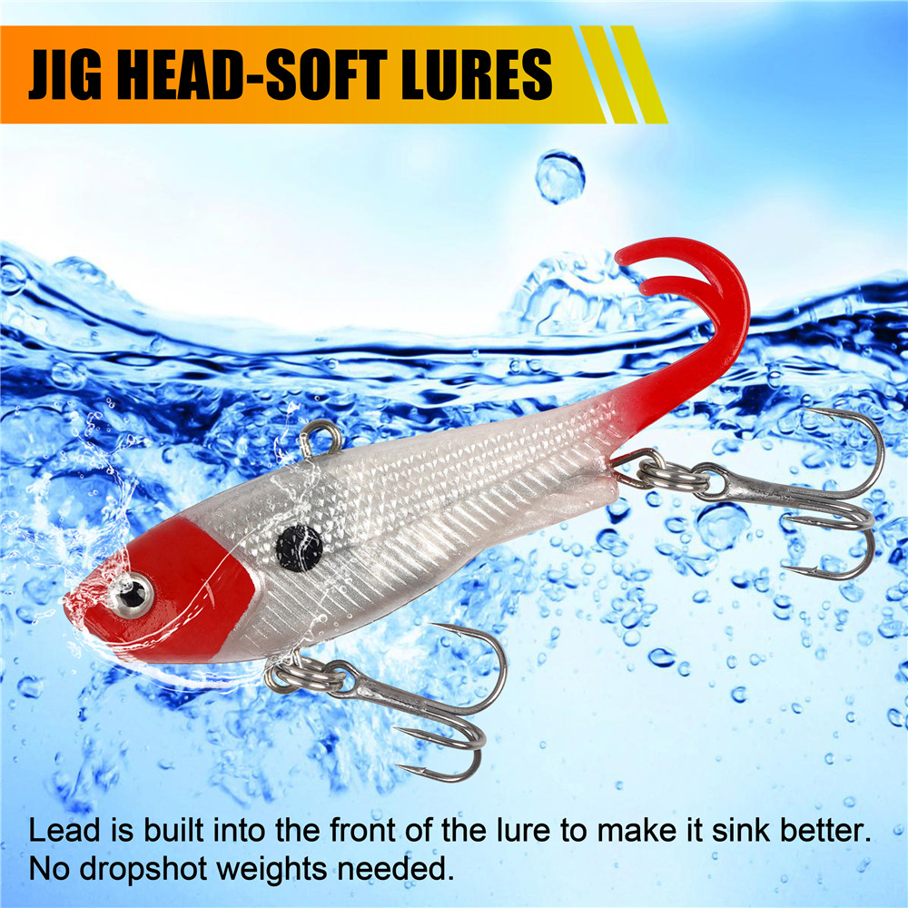 Lot de 5 leurres souples de pê - Fishing Equipment Shop avis et prix