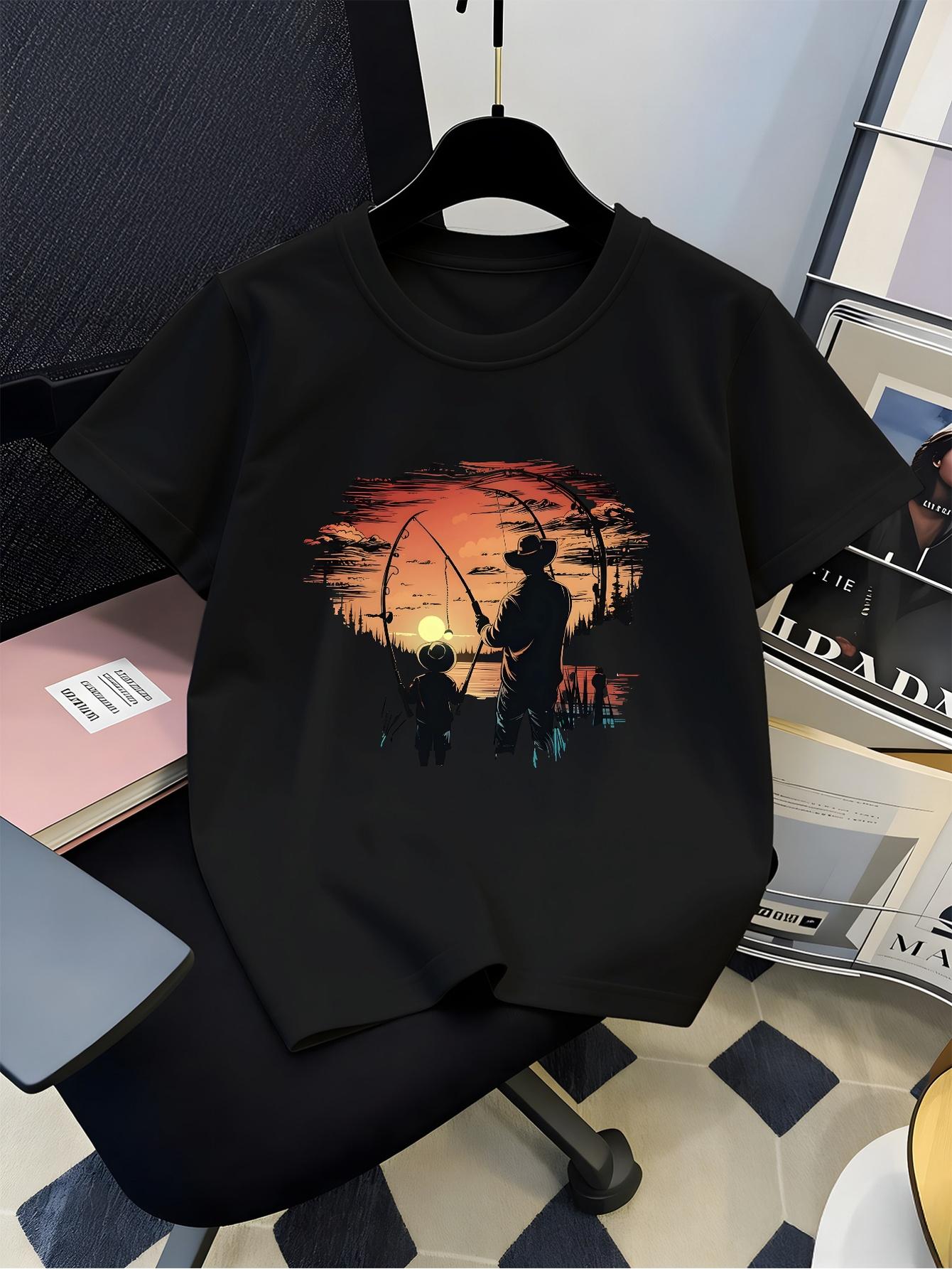 T-shirt graphique à manches co - Fishing Equipment Kids avis et prix