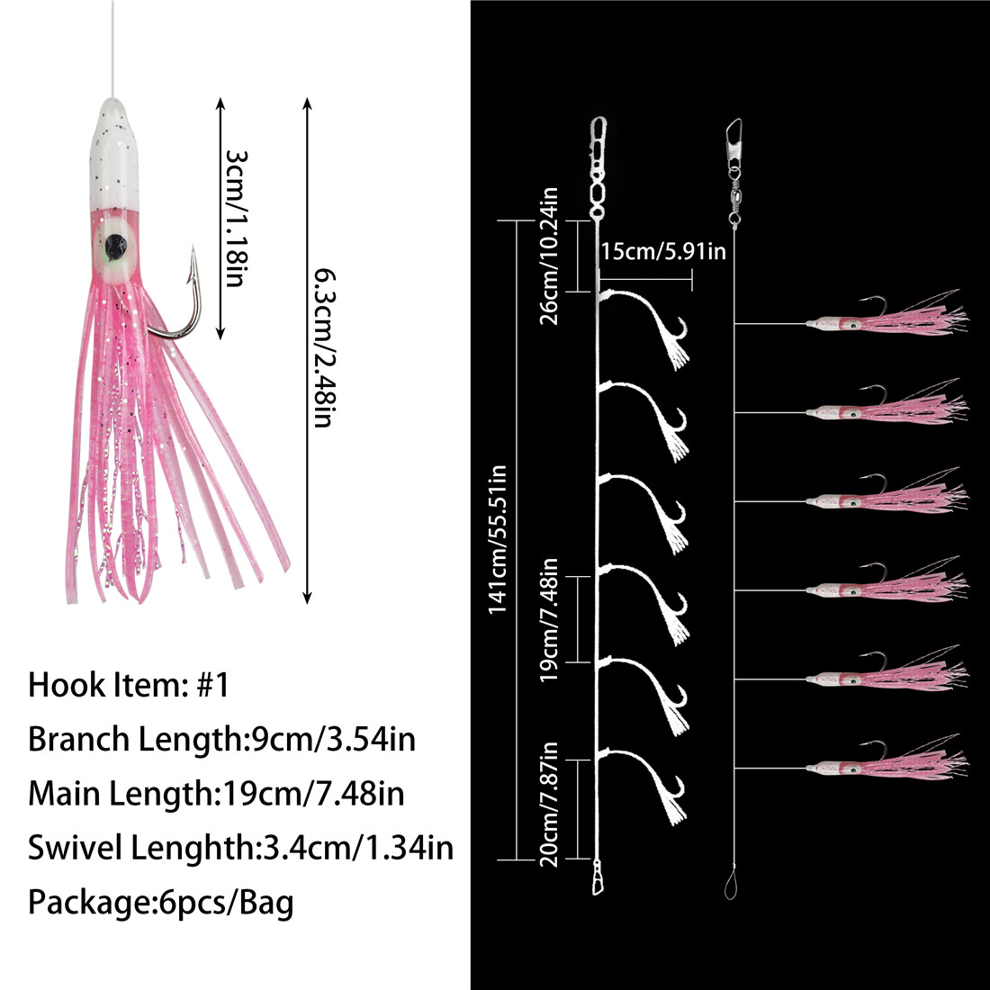 6 packs d'hameçons de pêche à  - Fishing Equipment Shop avis et prix