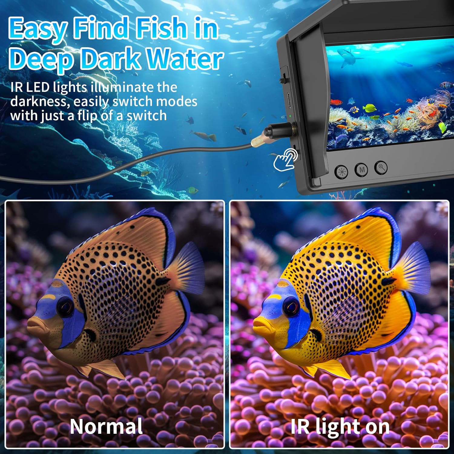 Caméra de pêche sous-marine av - Underwater Fishing Camera avis et prix