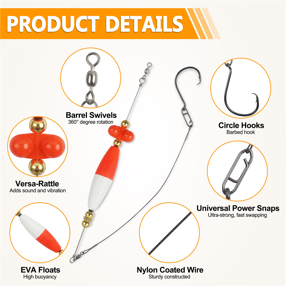 Kit de 3 hameçons flottants po - Fishing Equipment Shop avis et prix