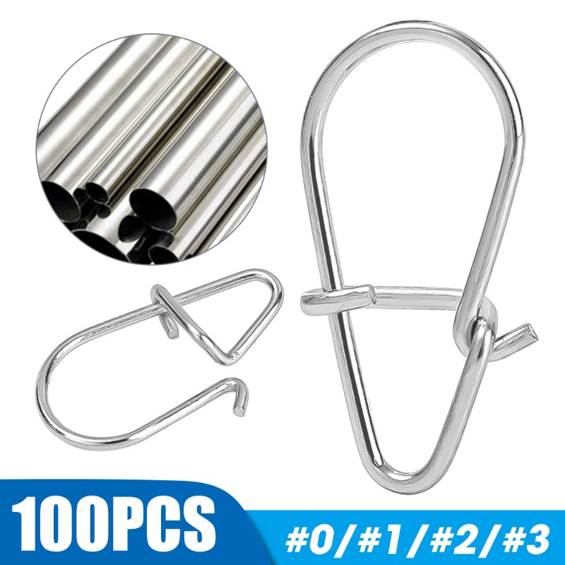 100 attaches rapides en acier  - Fishing Equipment Tools avis et prix